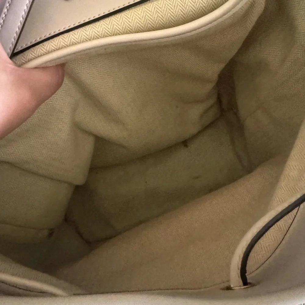 Tory Burch Gemini Link Medium Canvas & Leather Backpack / Used